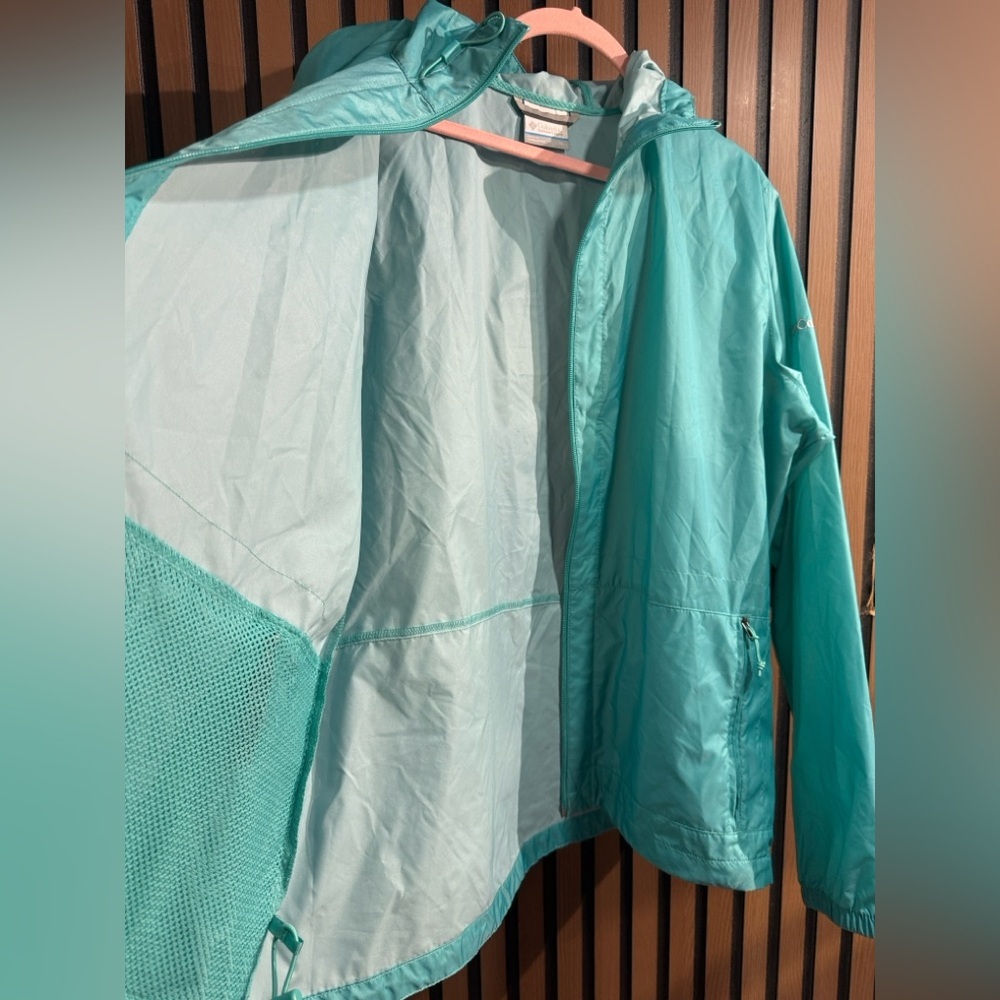 Columbia Teal‎ Jacket raincoat Sz XL - Picture 5 of 6